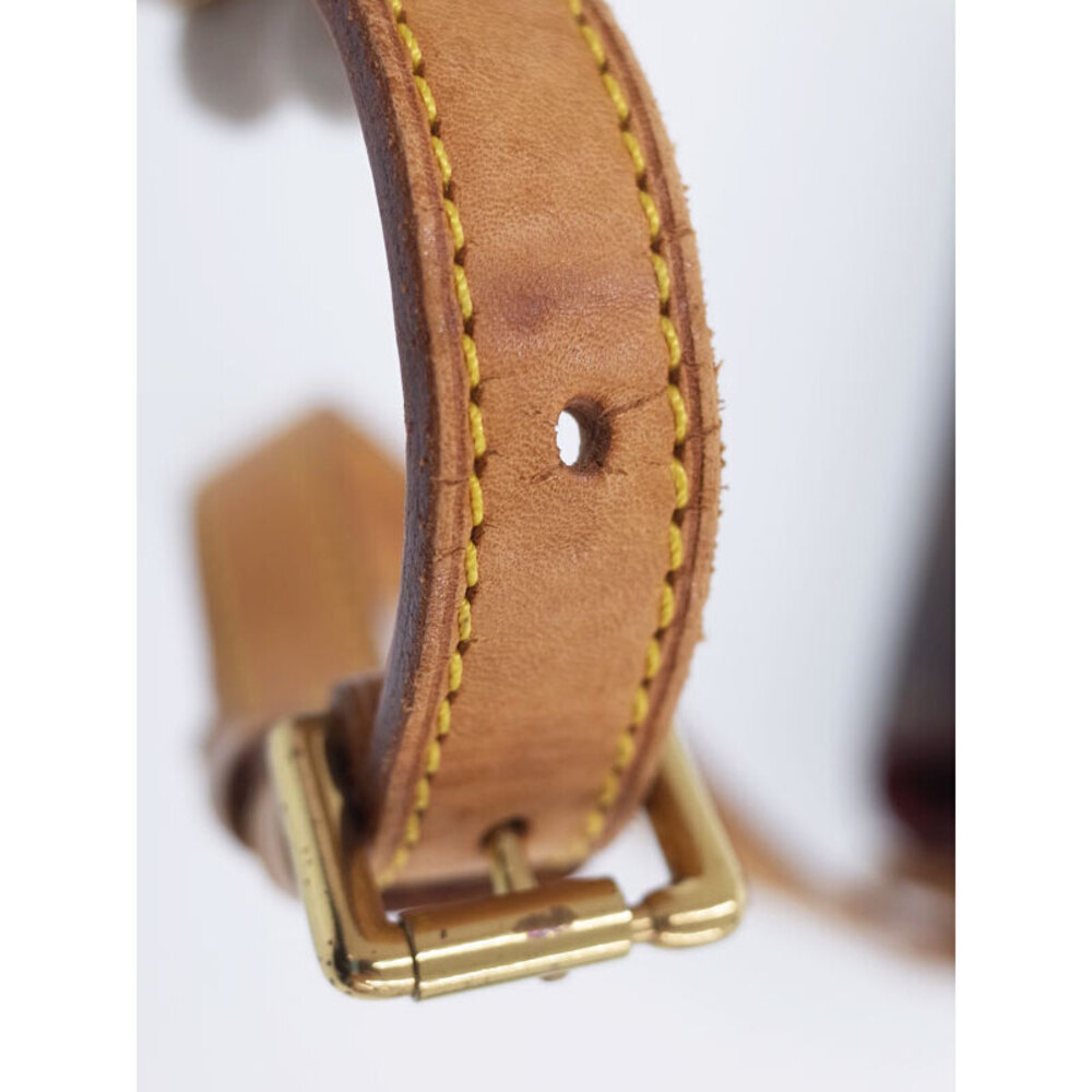 Louis Vuitton Monogram Leather Brown Tan Blanc White Shoulder Bag - Picture 4 of 8